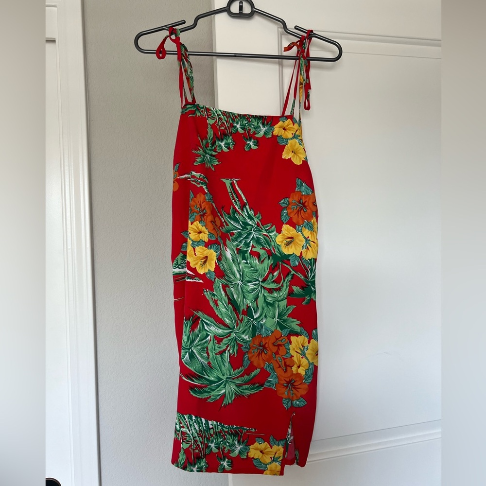 Tropical mini dress